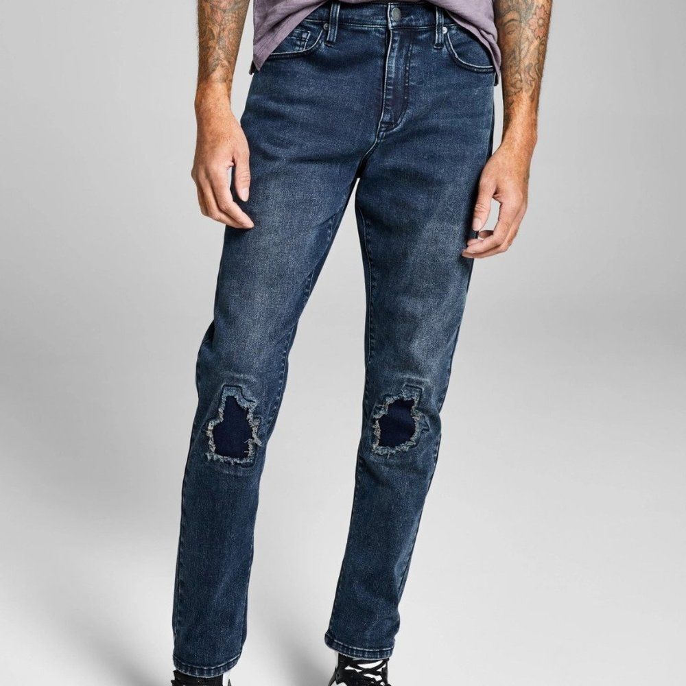 And Now This Men's Slim-Fit Maximum Stretch Destroyed Jeans